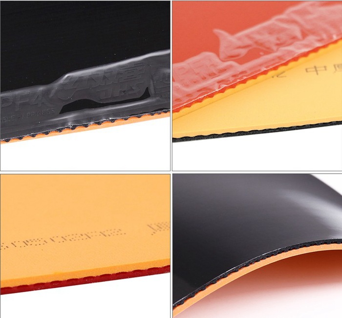 正品红双喜乒乓球胶皮pf4厚海绵套胶进攻型快攻弧圈乒乓球拍反胶