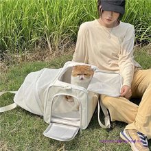 轻肥猫猫包加大容量扩展可折叠便携带猫咪外出包猫笼狗宠物手提包