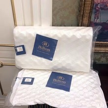 厂家批发泰国希尔顿花园天然乳胶枕儿童乳胶枕芯护颈枕头礼盒装