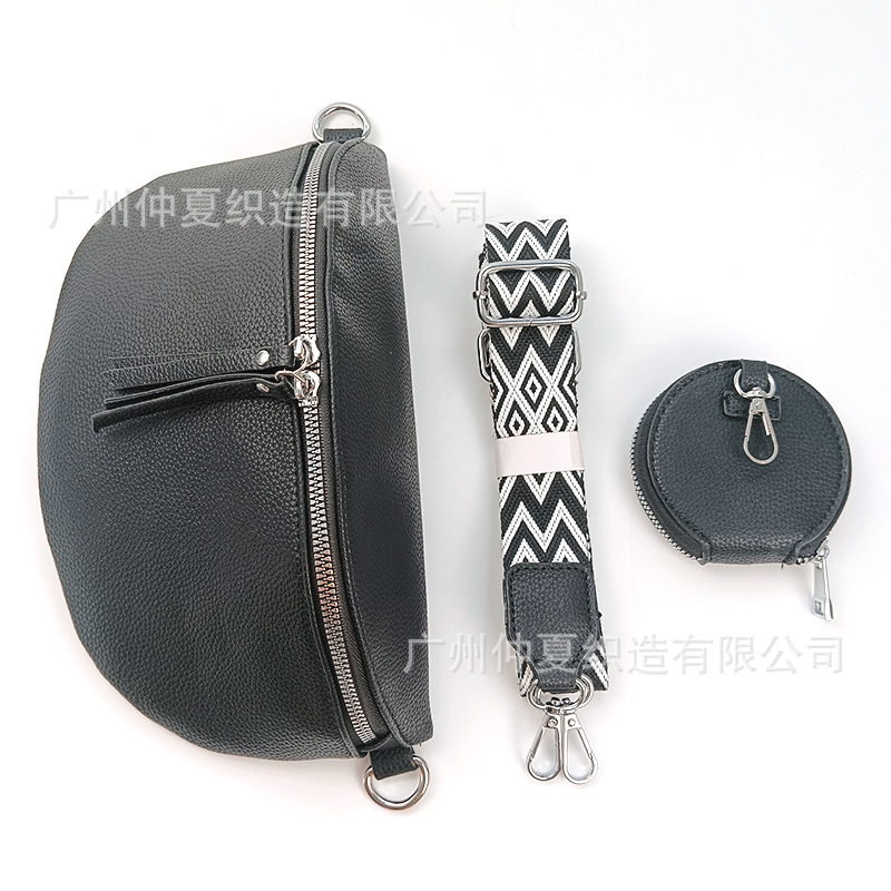 Cross-Border Hot Selling Dumpling Bag Fashion Chest Bag Women's Shoulder Crossbody Saddle Bag Large Semicircle Waist Bag Crossbody Shoulder Bag women bag