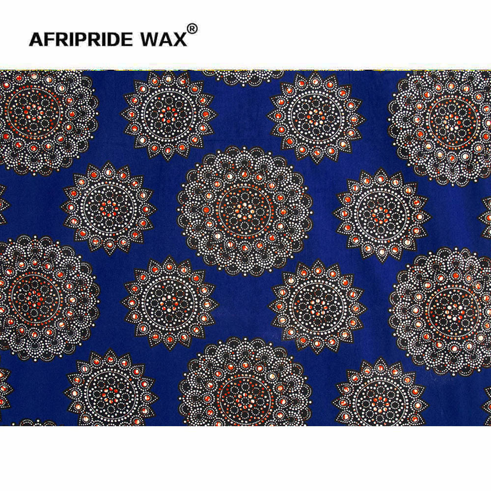 Foreign Trade Africa Ethnic Clothes Style Printing and Dyeing Real Cerecloth Cotton Printed Fabric Afripride Wax 750