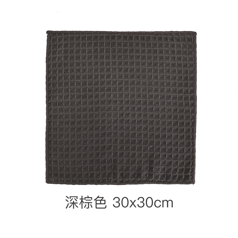 Waffle Bar Coffee Machine Rag Absorbent Decontamination Home Scouring Pad Microfiber Pineapple Rag Wholesale