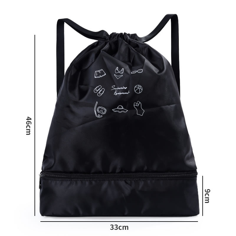 Swim Bag Dry Wet Separation Women's Swimsuit Buggy Bag Water-Proof Bag Men's Beach Bag Children's Backpack Swimming Equipment