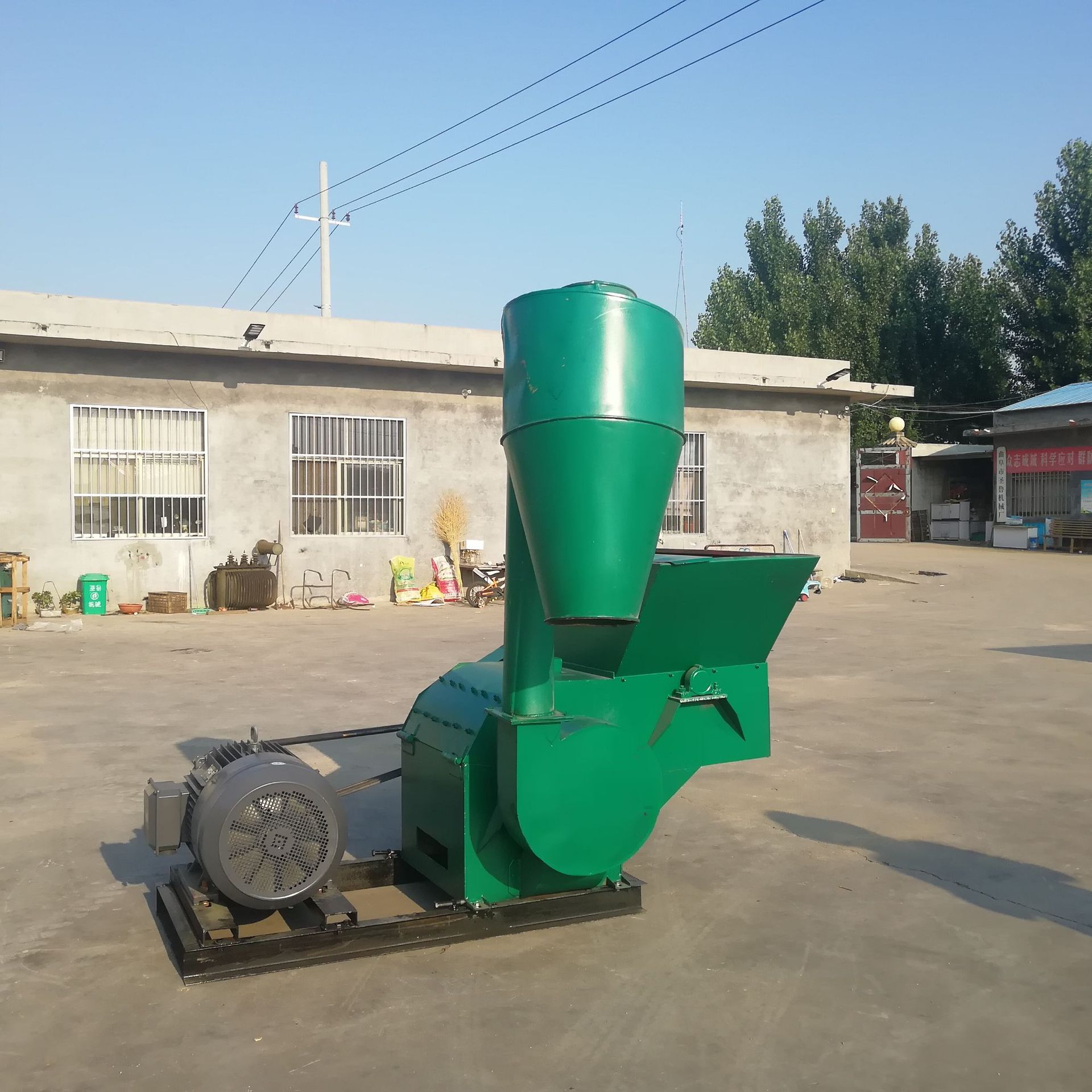 养殖场饲料机 玉米饲料粉碎机 锤式玉米秸秆稻壳粉糠机-阿里巴巴