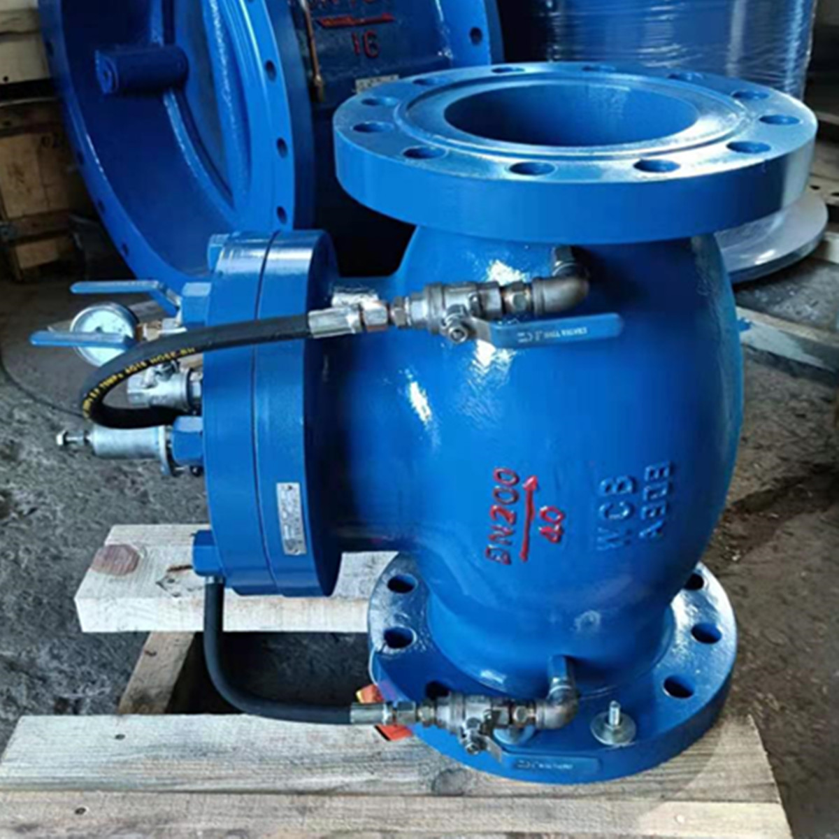 da6700直通式水击泄放阀水锤泄放阀铸钢材质泄压稳定瓯北阀门厂家