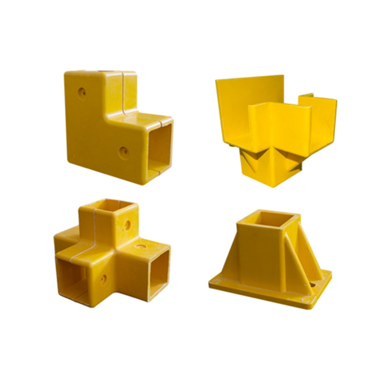 玻璃钢配件 玻璃钢底座 玻璃钢连接件 方管链接三通四通底座