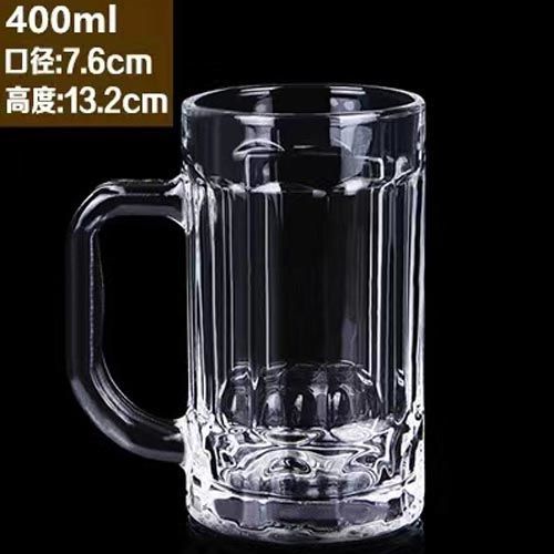 Glass with Handle Tea House Heat Resistant Tea Cup Household Beer Draft Glass Thickened and Large-Capacity Glass Tea Cup