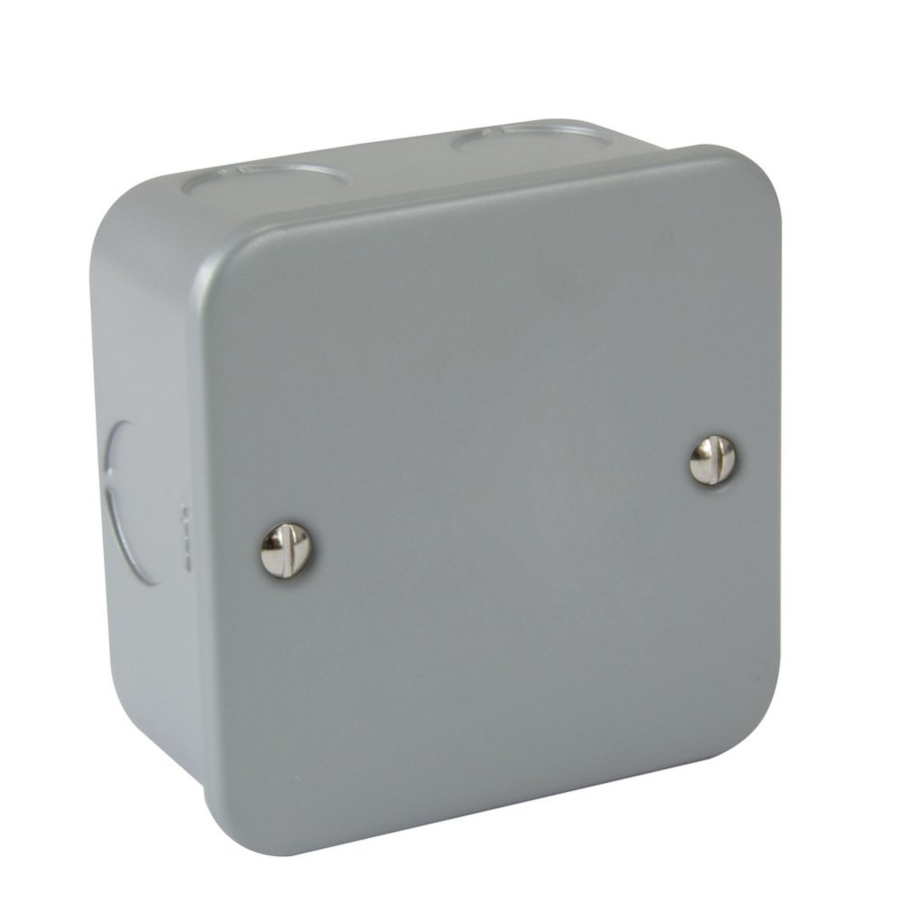 英标英式英规英国铁盒墙壁开关 1 gang blank plate  metal clad