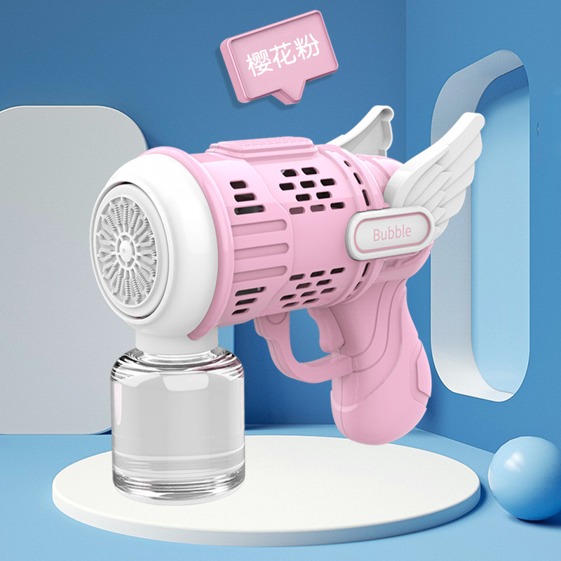 Tiktok Lock and Load Spray 15-Hole Automatic Bubble Gun Gatling Electric Bubble Maker Children's Toy Night Market Stall Wholesale