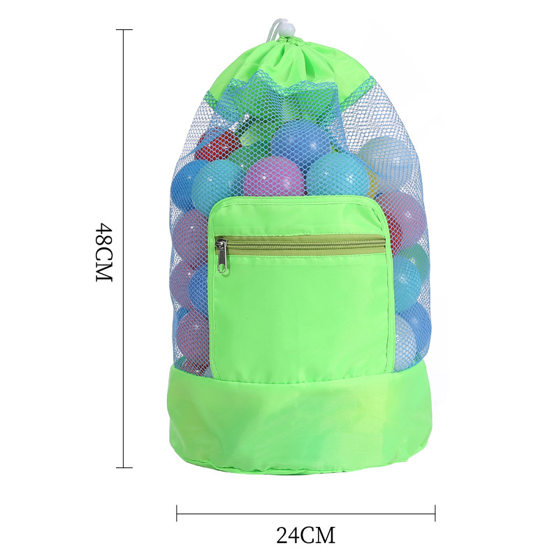 New Outdoor Beach Bag Children's Beach Toy Storage Bag Sand Playing Tools Beach Net Pocket Large Capacity Net Pocket