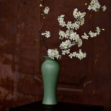 梅瓶大口径陶瓷水培花瓶花器鲜花干花现代简约轻奢复古摆件过年花