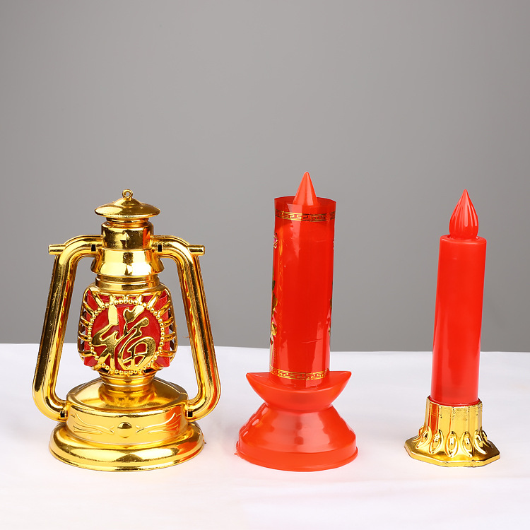 正月十五上坟灯电子灯金中马灯祭祖祈福灯厂家批发直销