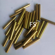 厂家批发H65毛细管黄铜管空心铜管花杆连接杆H62铜管铜套精密切割