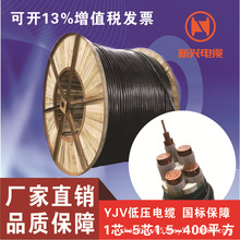 YJV广州新兴低压电力电缆0.6/1KV 70/50 YJV22阻燃国标铜芯电缆线