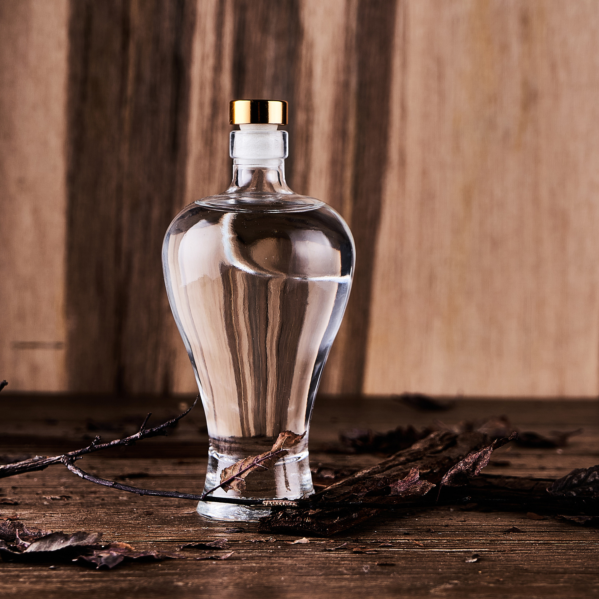 小容量玻璃酒瓶150ml迷你玻璃瓶创意伏特加瓶威士忌瓶白兰地空瓶