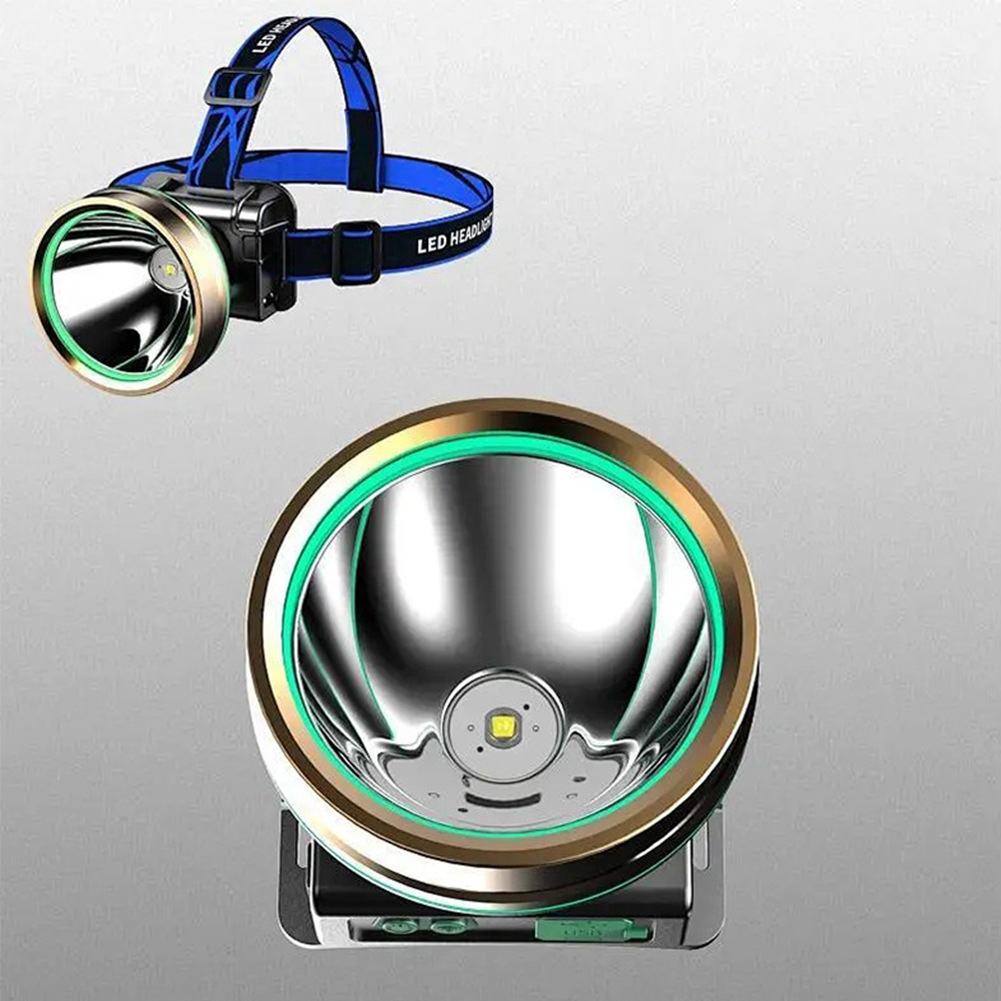 头灯强光充电超亮头戴式照明灯outdoor headlight 白光双 感应