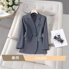 冬季厚款长袖大码西装外套女工作服修身减龄女神范职业装女西服