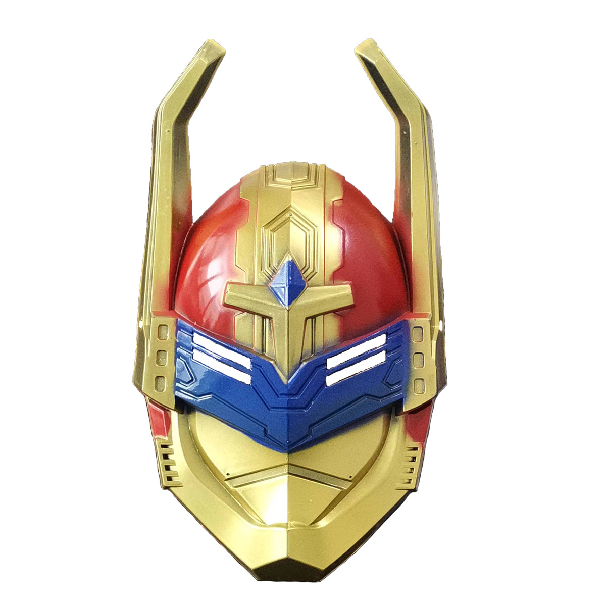 铠甲面具黄金面具儿童铠甲演出道具地摊夜市景点热销儿童面具批发