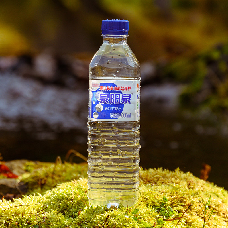 【顺手】泉阳泉长白山天然矿泉水弱碱性小瓶装饮用水600ml*12瓶