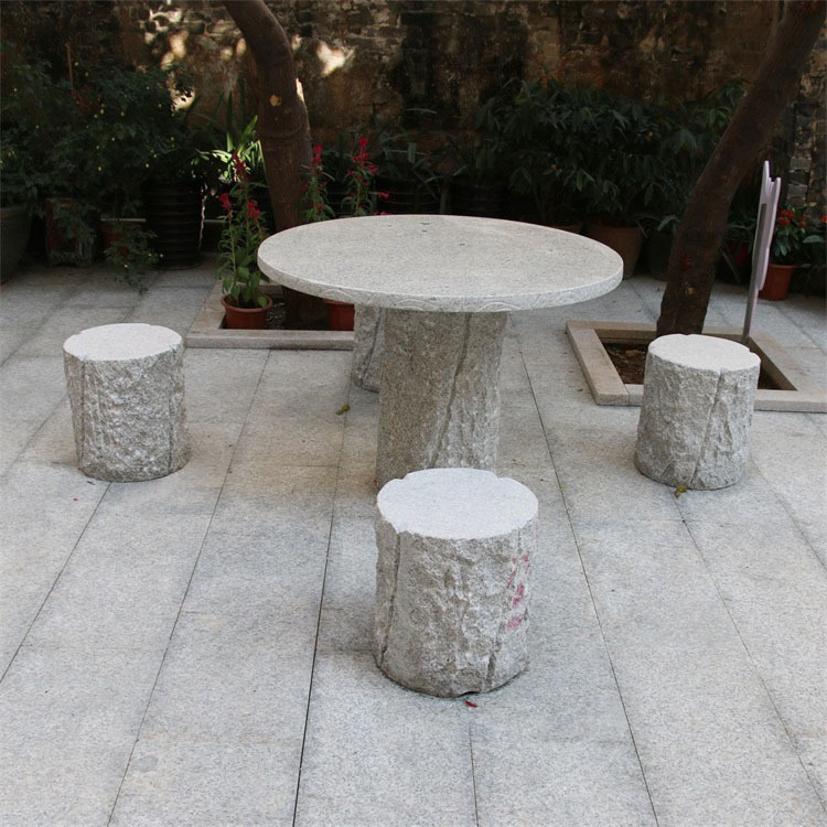 石桌石凳仿古家庭户外泰山石风景石各种异形可多选石桌石凳