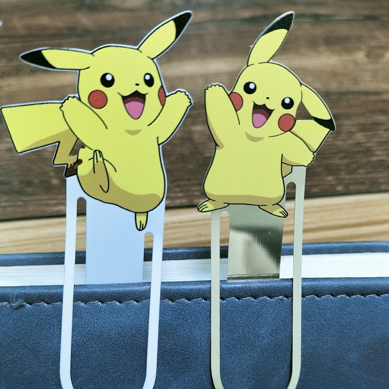 金属书签卡通动漫皮卡丘萌宠可爱校园礼物可定制刻字