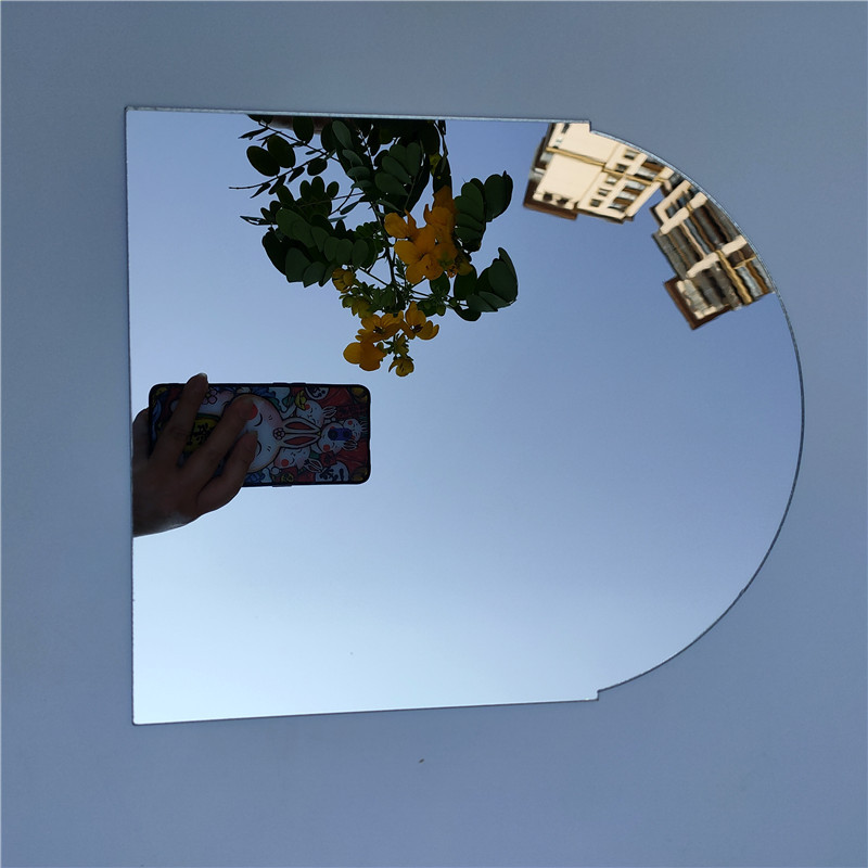 定制亚克力背胶镜片 pc镜面贴纸 塑胶安全镜面贴纸 双面反光镜片