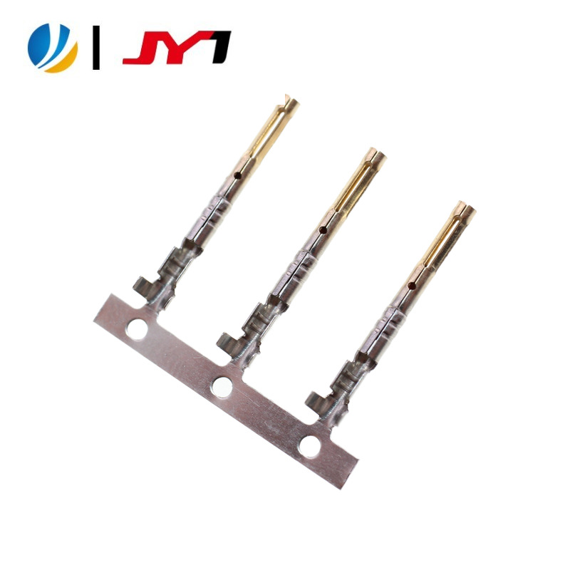 0冠簧19长双铆压磷铜镀半金1u" 连接器电源1.02冠簧母端子