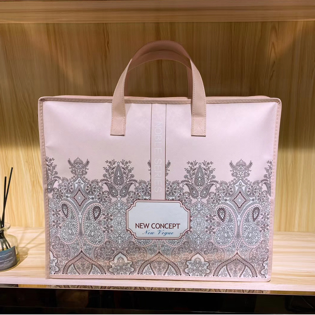 家纺四件套包装袋无纺布拉链手提袋卡通儿童夏凉被空调被收纳袋子