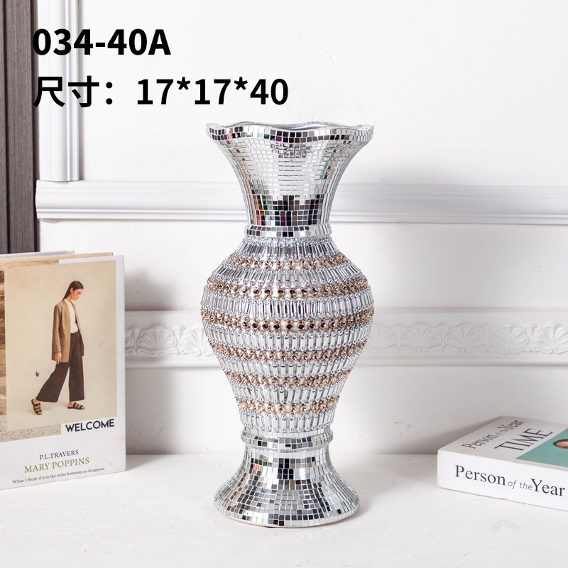 Mid-Temperature Nordic Ins Style Ceramic Vase Dried Flower Decoration Creative Home B & B Living Room Flower Arrangement Small Vase