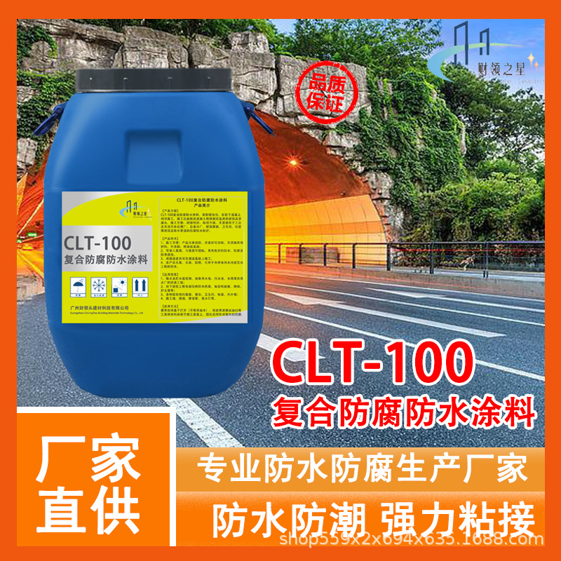CLT-100复合防腐防水涂料 桥梁道路自来水厂污水池 防腐抗渗涂料