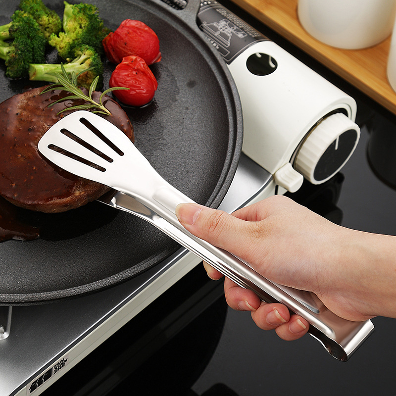 Stainless Steel Steak Clip Korean Barbecue Meat Clip Kitchen Baking Multi-Functional Food Bread Clip Restaurant Meal Clip