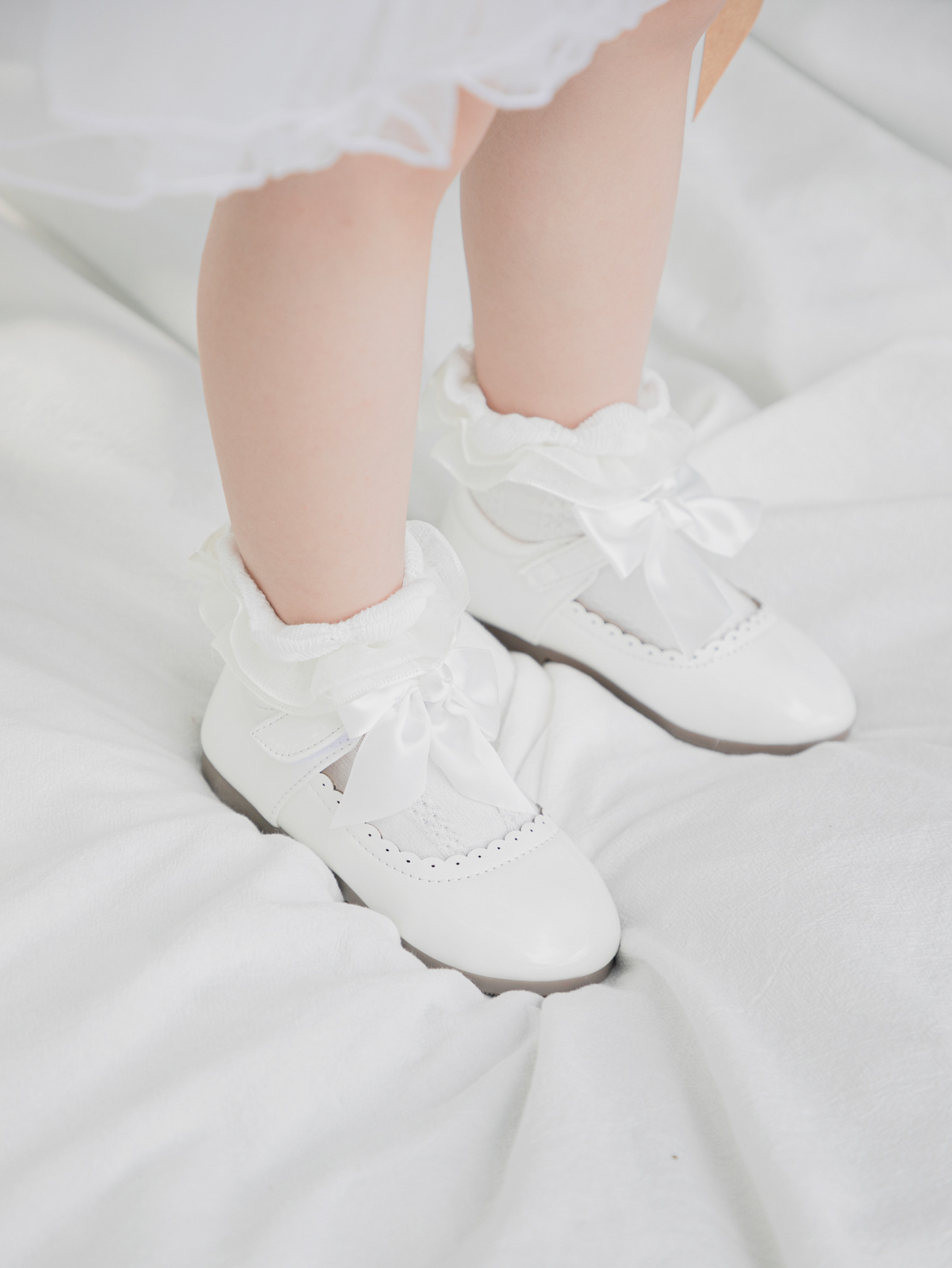 跨境爆款童鞋 蝴蝶结公主鞋女孩皮鞋宝宝学步鞋软底防滑女童鞋