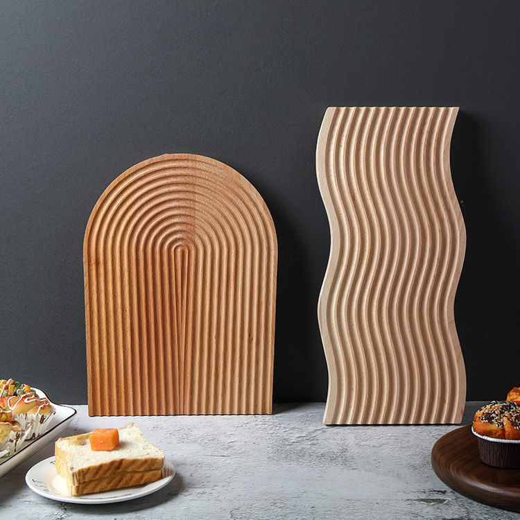 创意蛋糕托盘实木隔热木杯垫咖啡托盘木质面包板摆件拍照道具