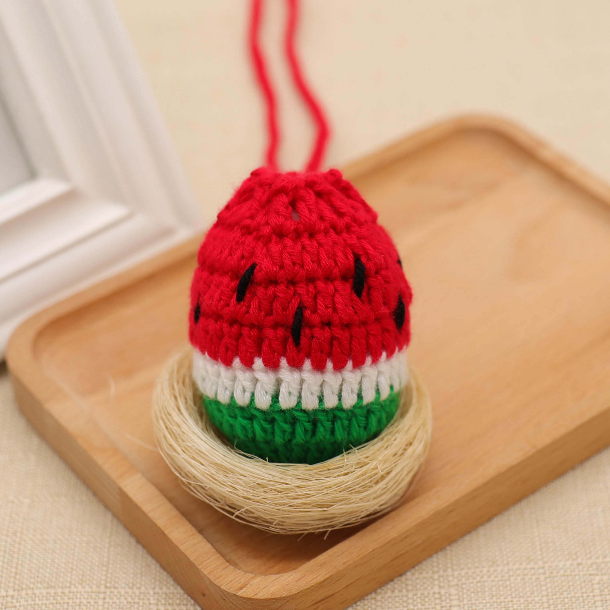 蛋兜成品端午节立夏蛋袋幼儿园勾线手工编织挂蛋袋小孩挂脖鸡蛋兜