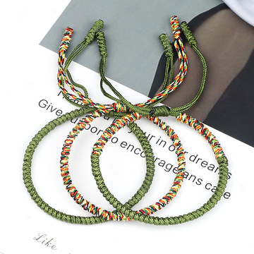 民族风佛系简约学生森系闺蜜情侣一对手环手工编织线手绳手饰套装
