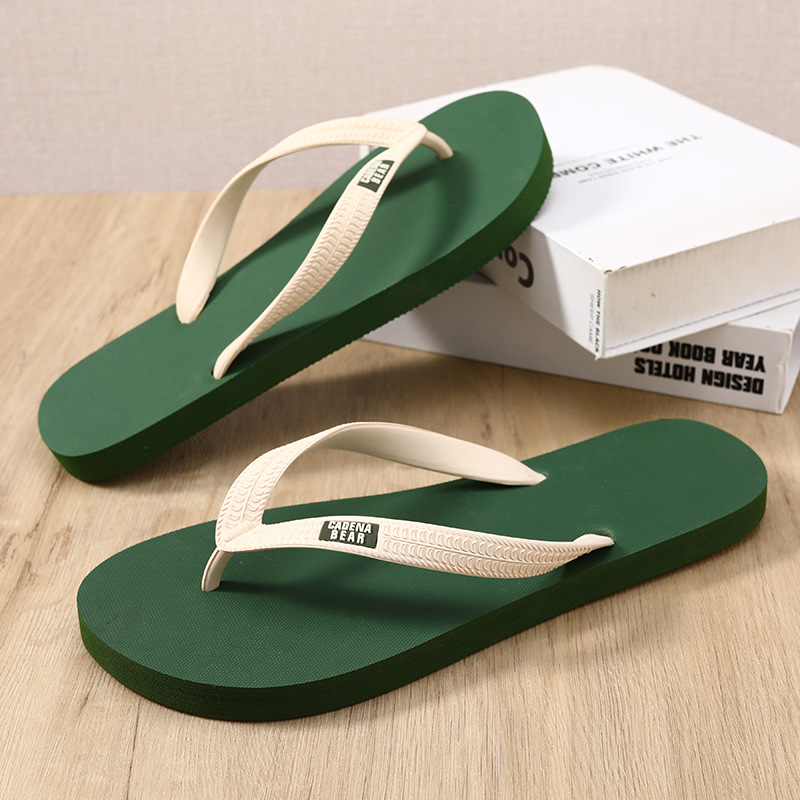 经典复古夹脚人字拖鞋夏季休闲鞋居家户外凉拖大码沙滩男鞋子新款