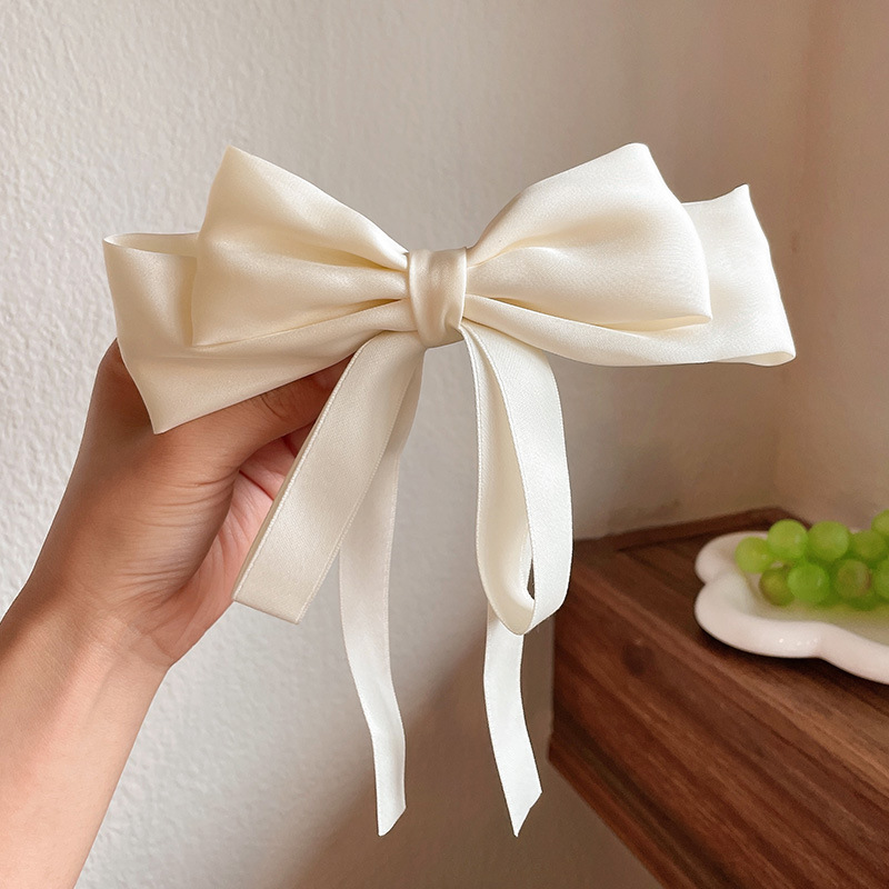 Big Bow Hair Accessory High-End Barrettes Back Head High-Grade Ribbon Headdress 2023 New Top Clip Hairpin Women