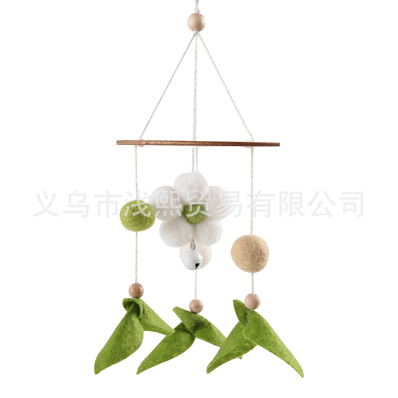 Amazon Baby Crib Wooden Bed Bell Cartoon Flower Children Baby Puzzle Soothing Flower Bee Bed Bell Wholesale