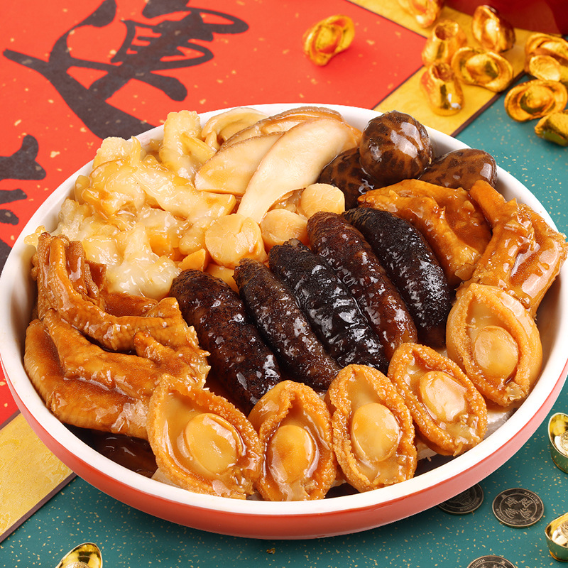 正宗佛跳墙加热即食鲍鱼团圆大盆菜海鲜大礼包年货送礼礼盒1.6kg