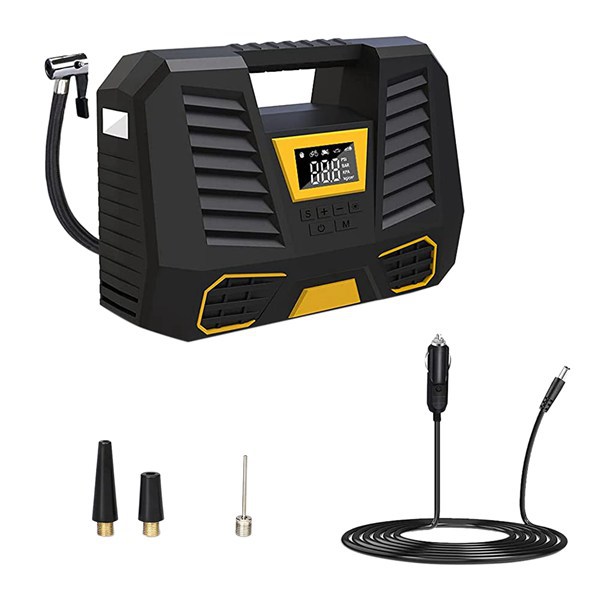 智能车载充气泵汽车 数显打气泵无线车载气泵便携汽车轮胎打气筒