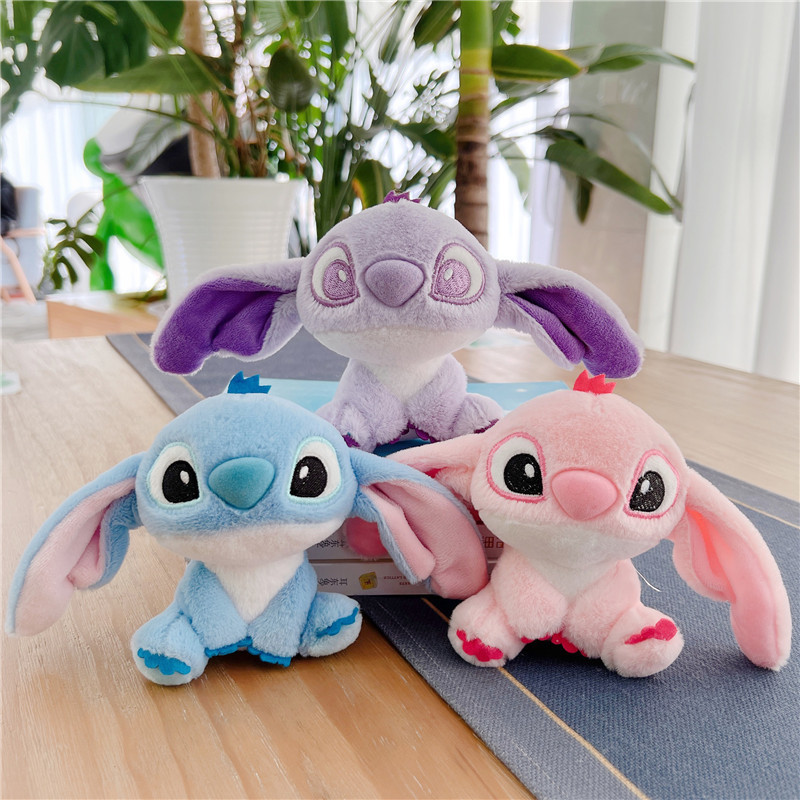 purple stitch doll stitch small pendant plush toy bag ornament clip doll machine doll wholesale gift