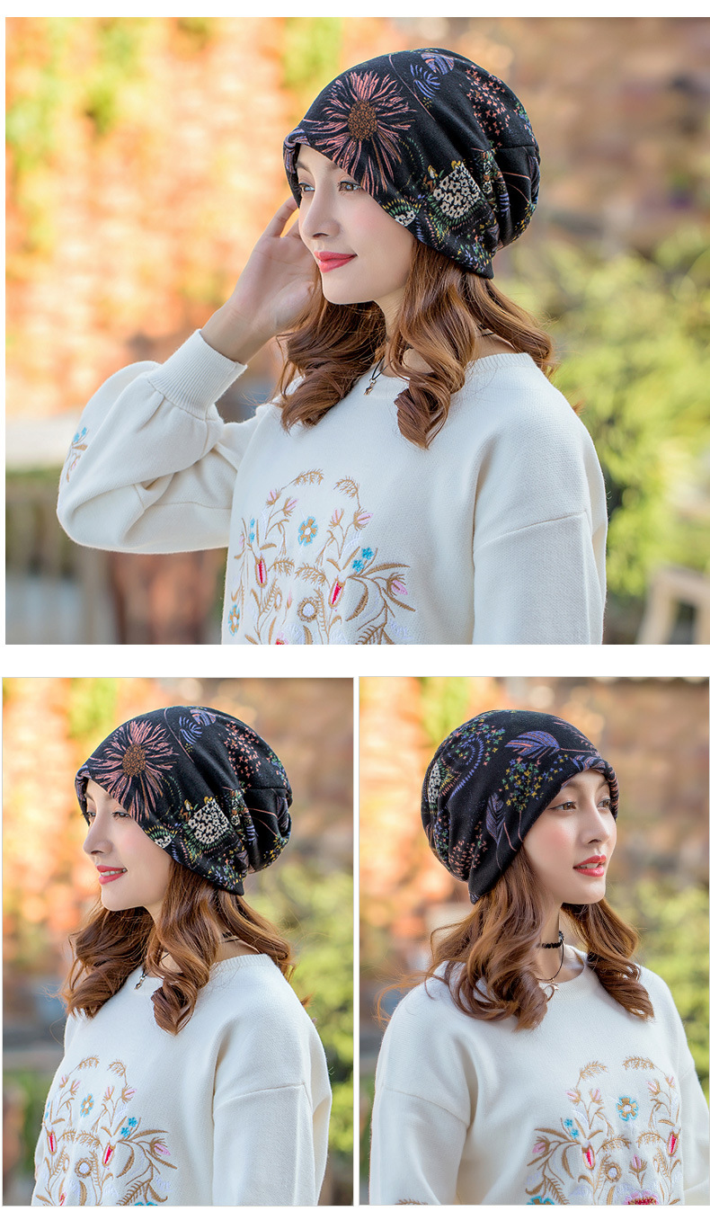 少数民族民族风帽子女秋冬风百搭时尚复古民族帽