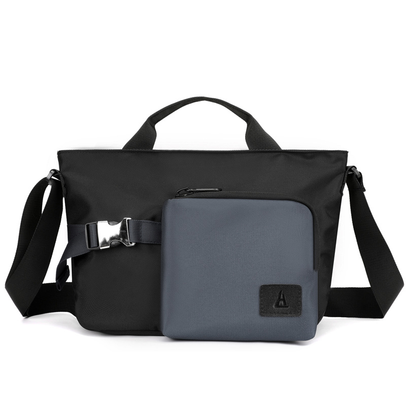 新款男士单肩包防水休闲挎包男士斜挎包小众街头日常简约单肩小背