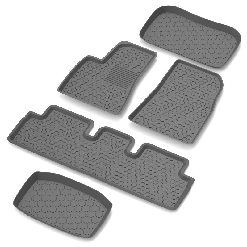 Applicable to Tesla Original Tail Box Mat Model3tpe Modification Accessories Modely3 Special Bi-Layer Car Floor Mat