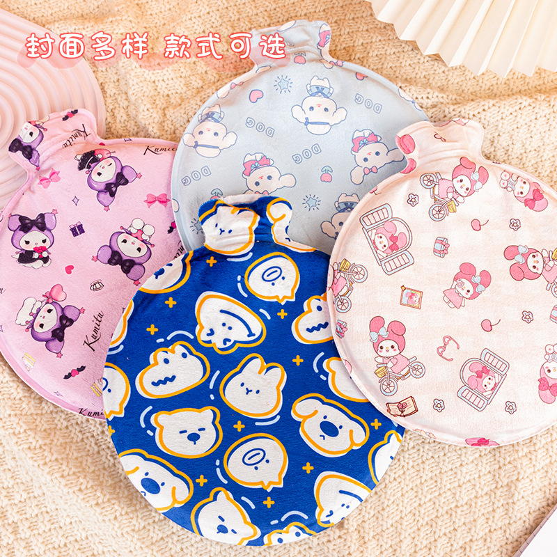 Super Large Capacity Super Soft Duplex Printing Hand Warmer Cute Children Girl Winter Hot Water Bag Outdoor Home