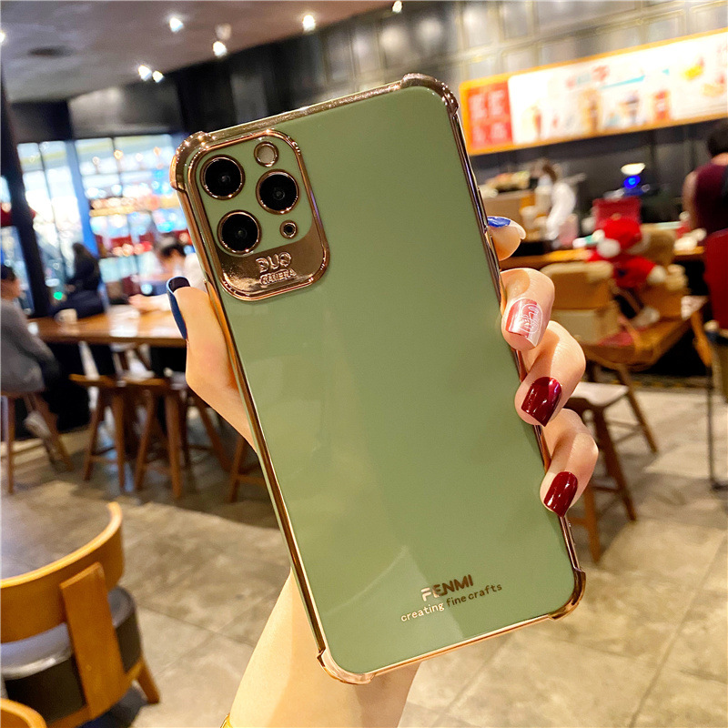 适用华为nova8四角气囊手机壳电镀防摔壳nova8pro时尚款保护套