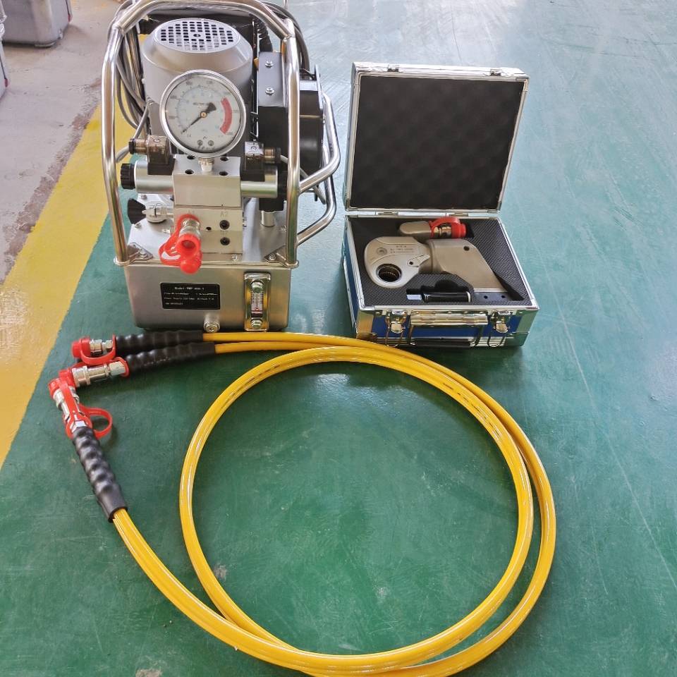 中旺 电动液压扭力扳手 驱动式大扭矩工业级重型 铝钛合金中空液