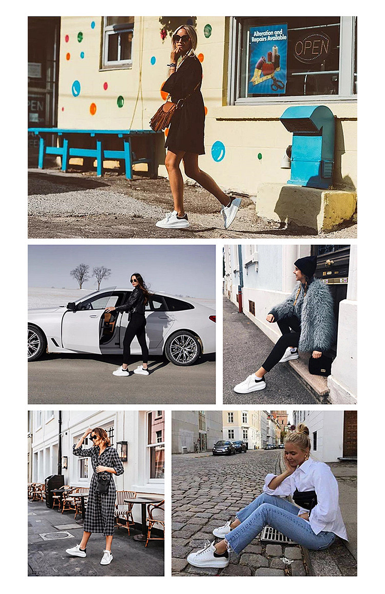 antoniomcqueen/安东尼奥麦昆小白鞋女厚底内增高休闲鞋男女板鞋