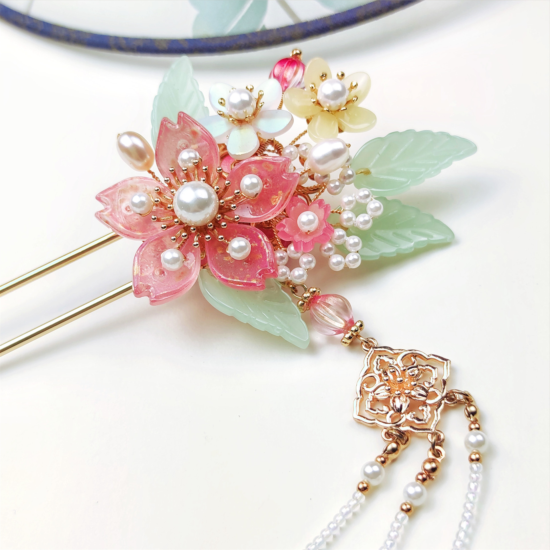 古之韵新品手工制作汉服发簪古装头饰古风配饰流苏步摇发簪花语