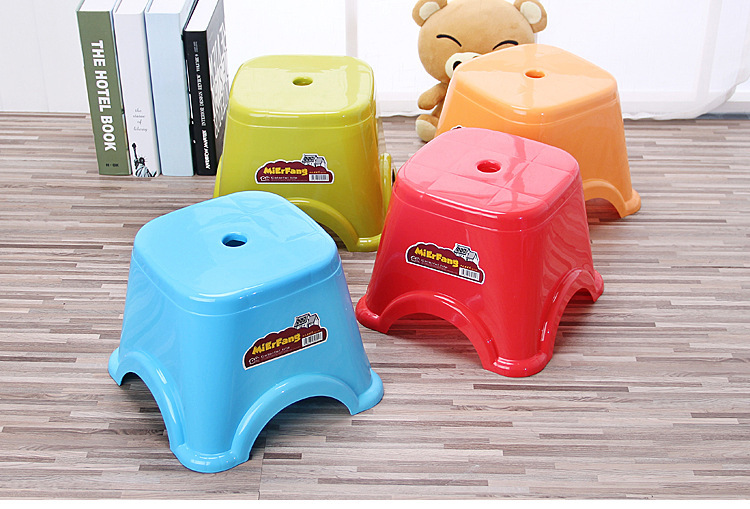 Thickened Bathroom Non-Slip Plastic Cartoon Stool Adult and Children Kindergarten Small Chair 0594